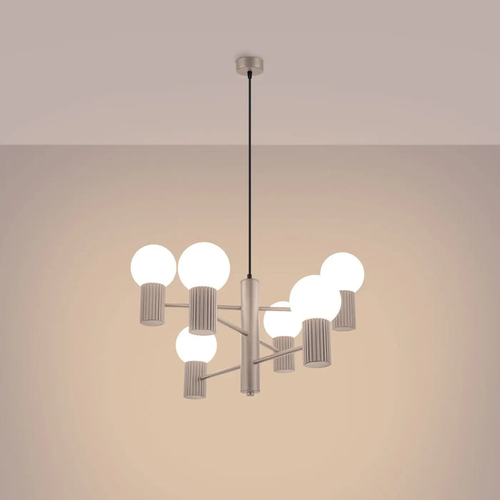 Lustre taupe allumé