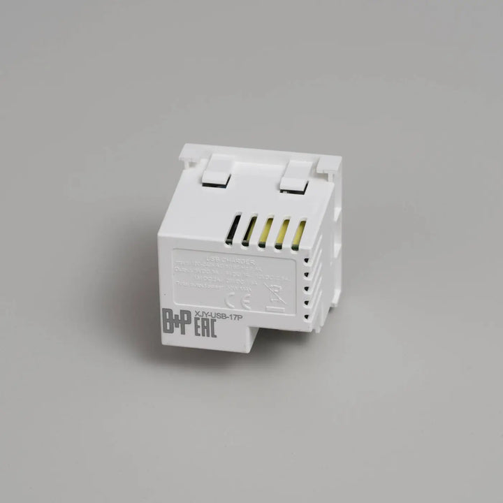 Module USB A + C blanc Buster + Punch #couleur_blanc