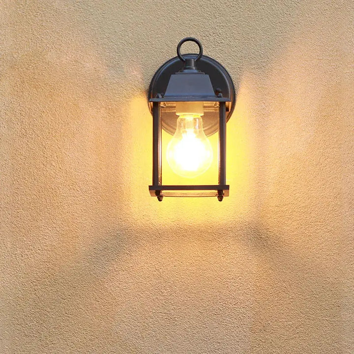 Petit Luminaire Extérieur À Ampoule E27 Noir Pour Façade