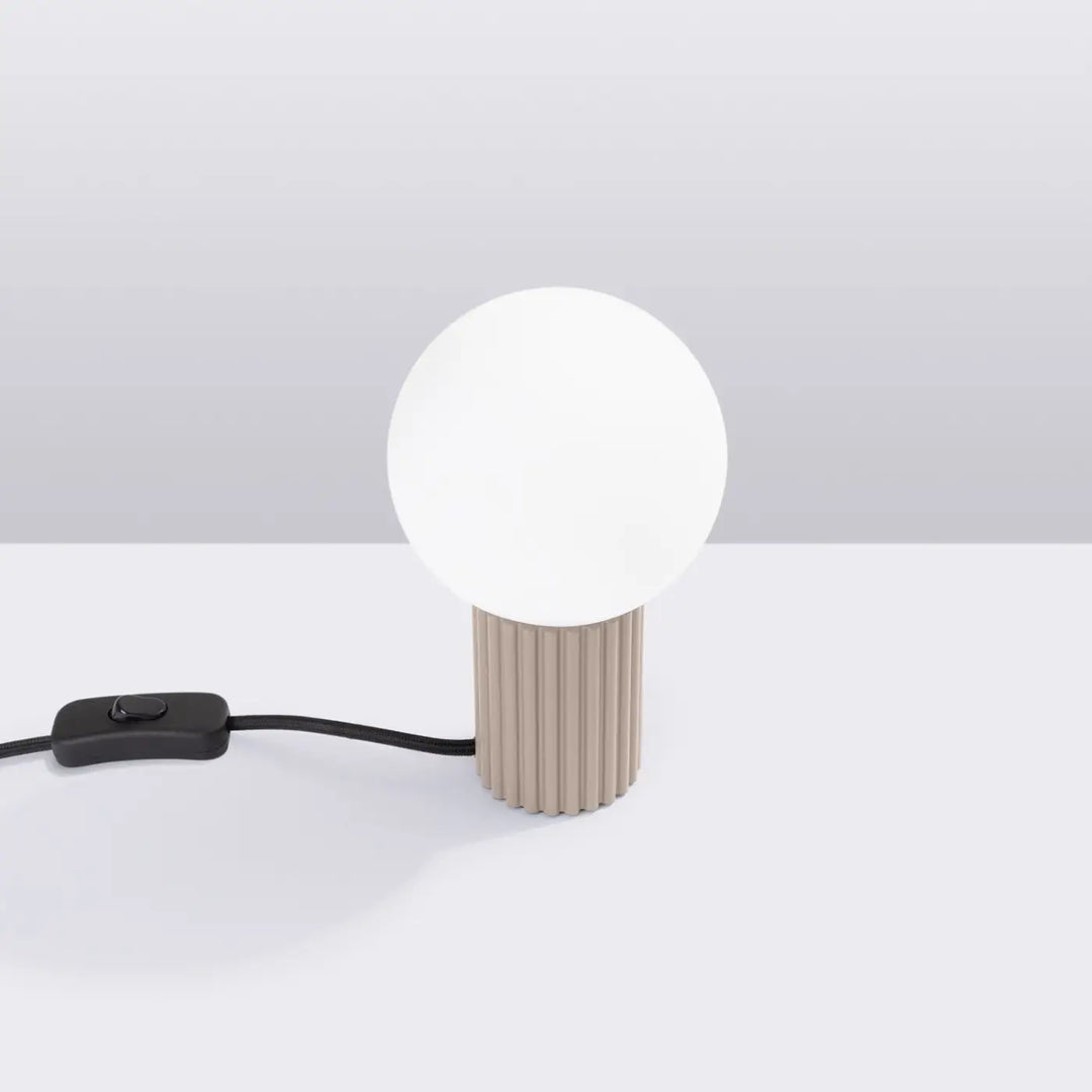 Lampe à poser taupe éteinte