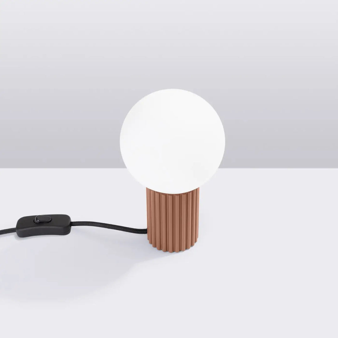 Lampe à poser moka éteinte