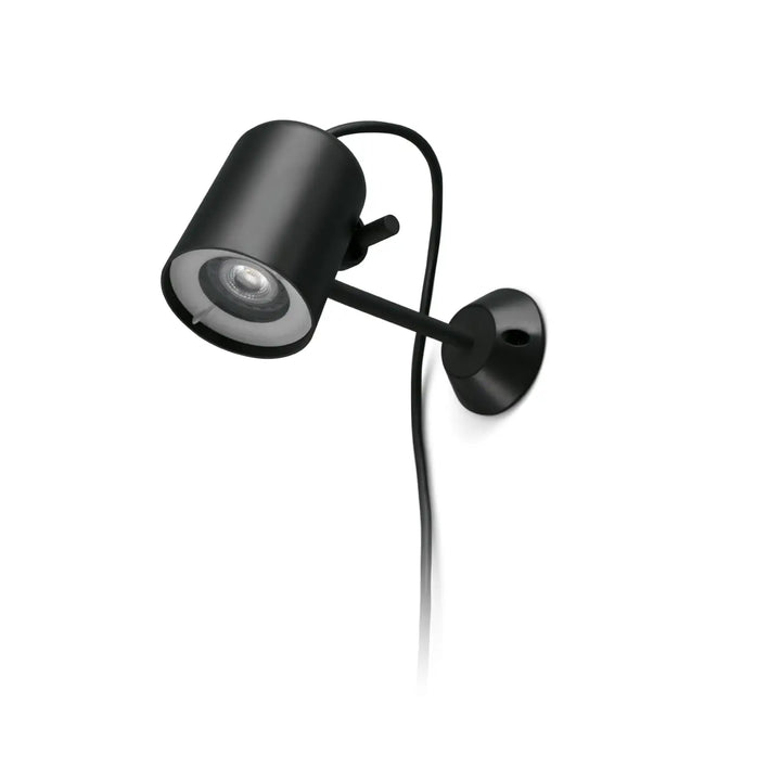 Piquet et applique extérieure Flow noir mat de Faro Barcelona