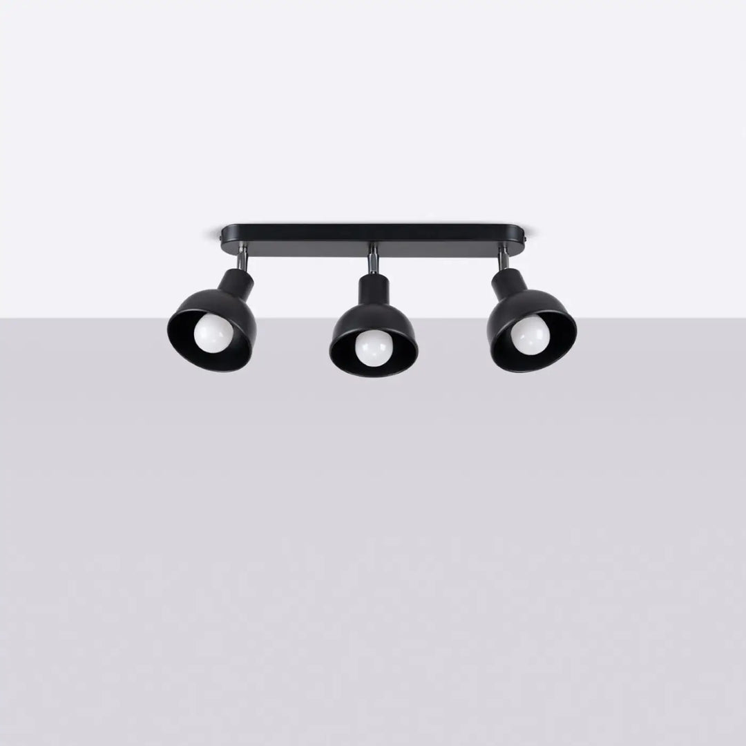 Luminaire plafonnier noir éteint