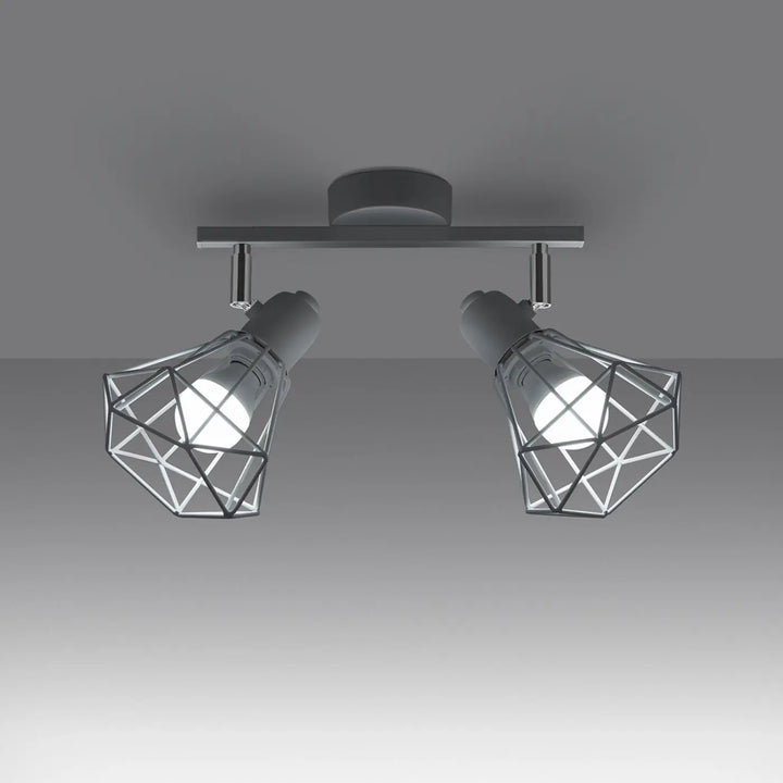 Luminaire plafonnier blanc allumé