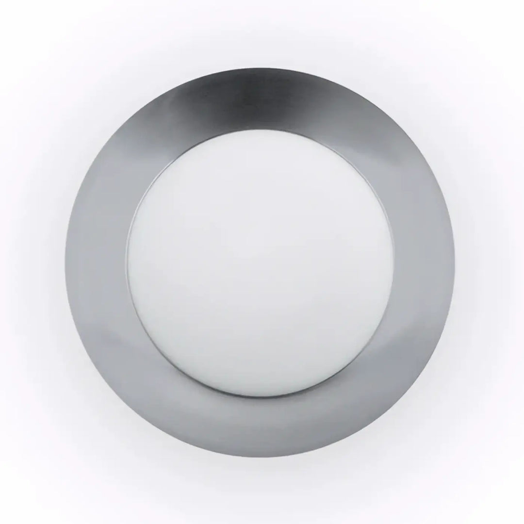 Plafonnier Side 450 blanc et nickel de Faro Barcelona