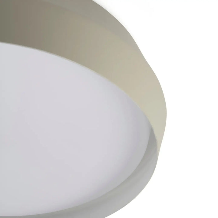 Détail du plafonnier Shoku gris et blanc