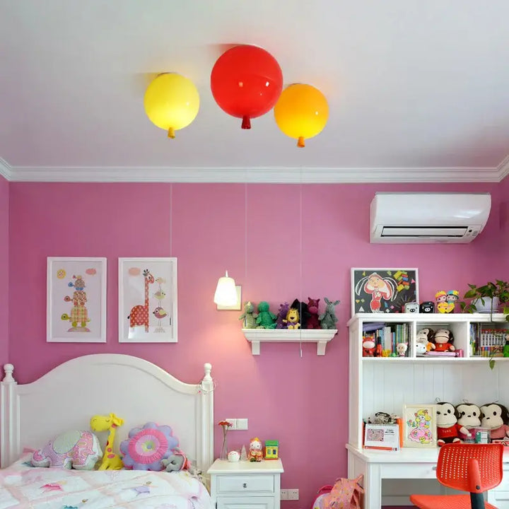 Plafonnier Ballon Coloré Pour Chambre D’enfant

