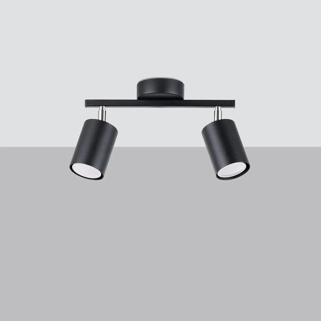 Luminaire plafonnier noir éteint