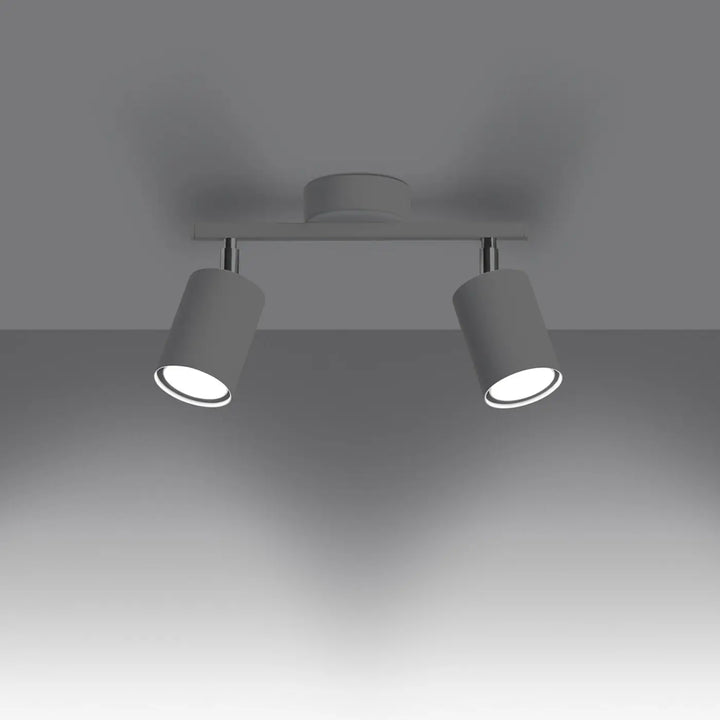 Luminaire plafonnier blanc allumé