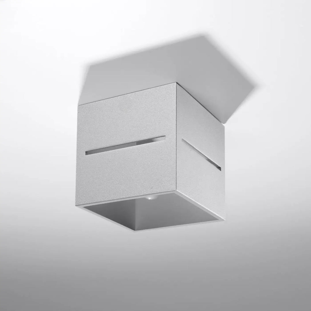 Luminaire plafonnier gris éteint