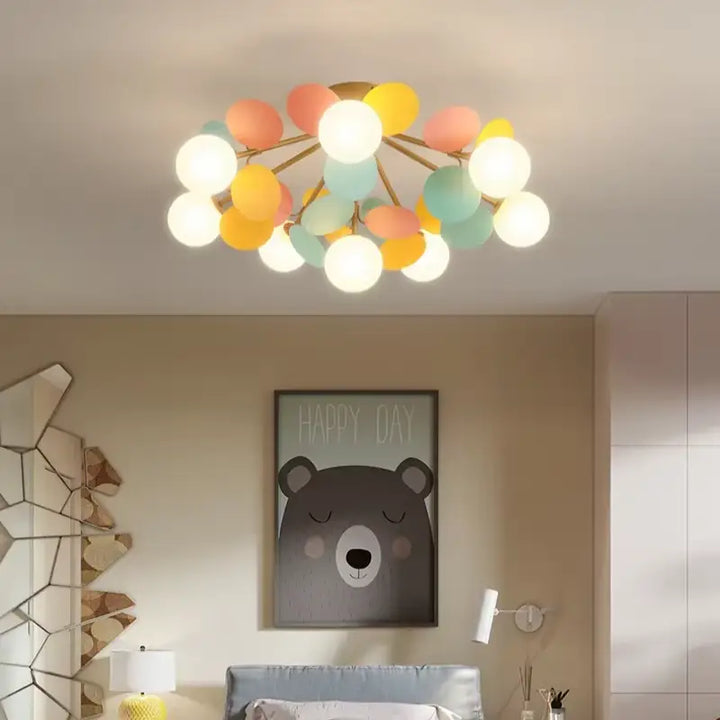 Plafonnier Avec Boules Multicolore