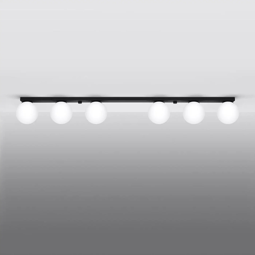 Luminaire Plafonnier noir éteinte, vue rapprochée