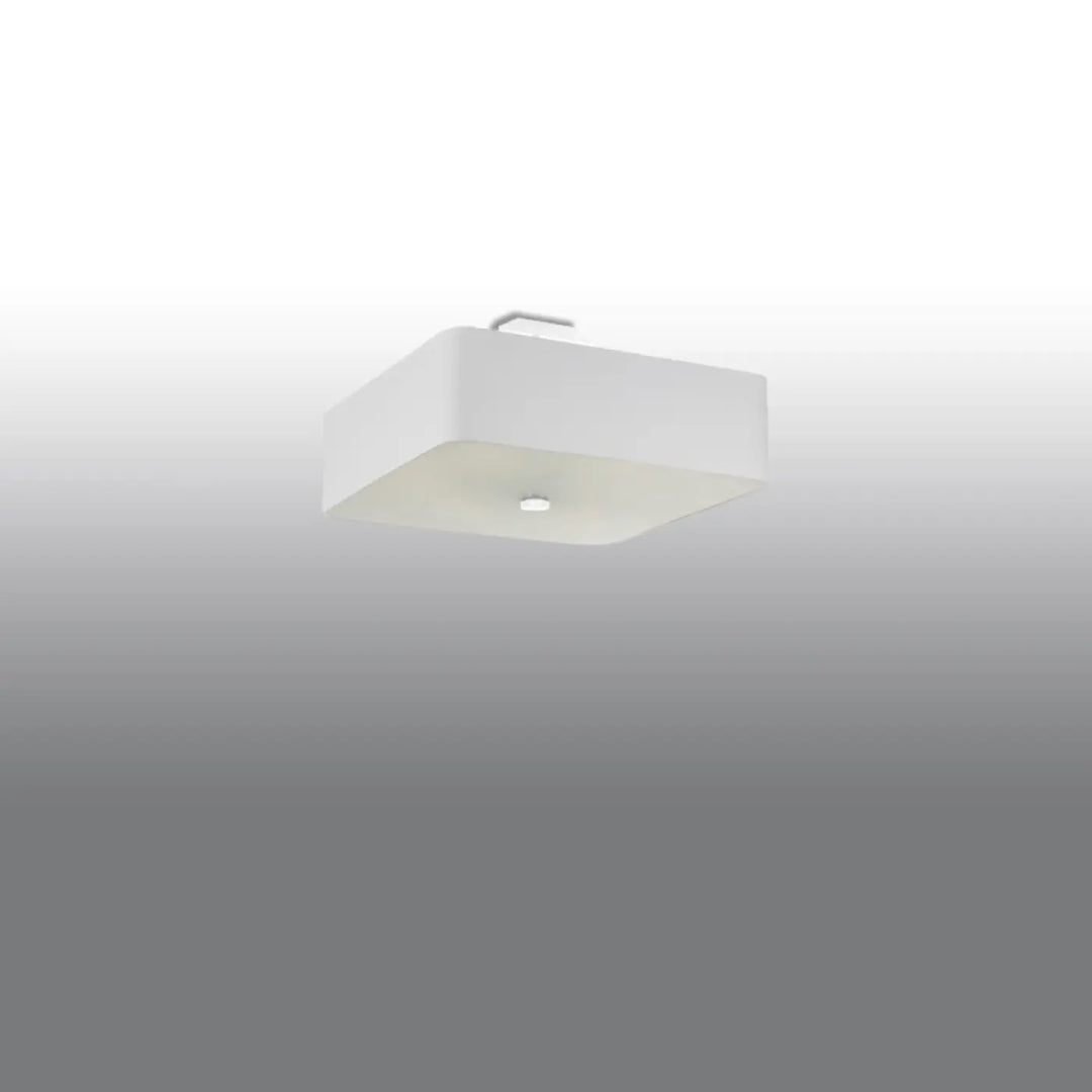 Luminaire Plafonnier blanc éteinte, vue rapprochée