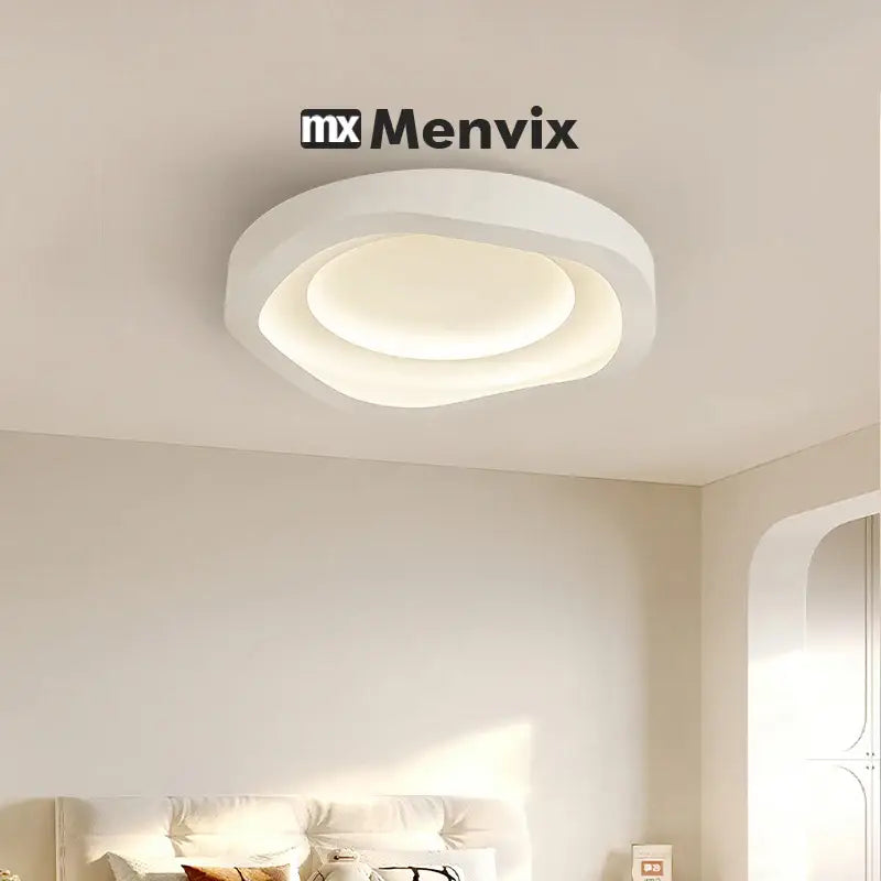 Plafonnier Contemporain Courbes Naturelles Et LED Intégré


