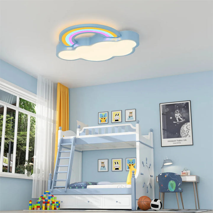 Plafonnier créatif pour enfant en forme d’arc en ciel décor enfantin