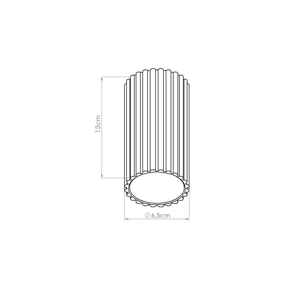 Luminaire plafonnier ivar blanc led 3000k avec abat-jour modernes rainurés et design expressif pour confort d’utilisation