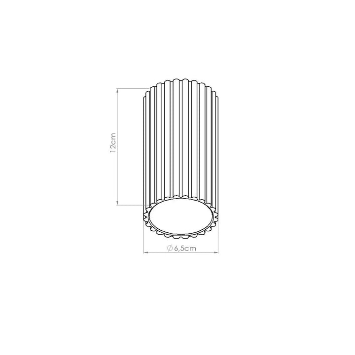 Luminaire plafonnier ivar beige led 3000k avec abat-jour modernes rainurés design expressif et confort d’utilisation