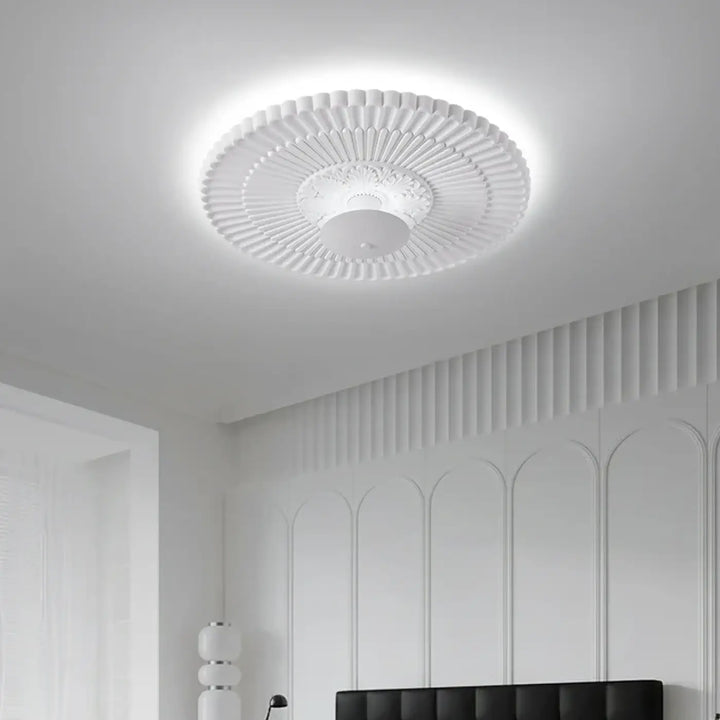 Plafonnier décoratif blanc style classique élégant décor élégant