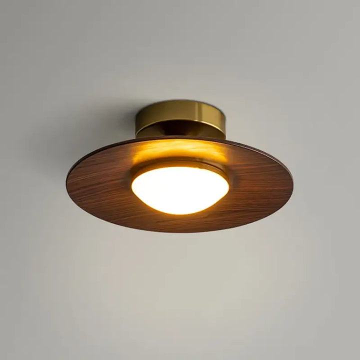 Plafonnier ambiance moderne haut de gamme marron élégant