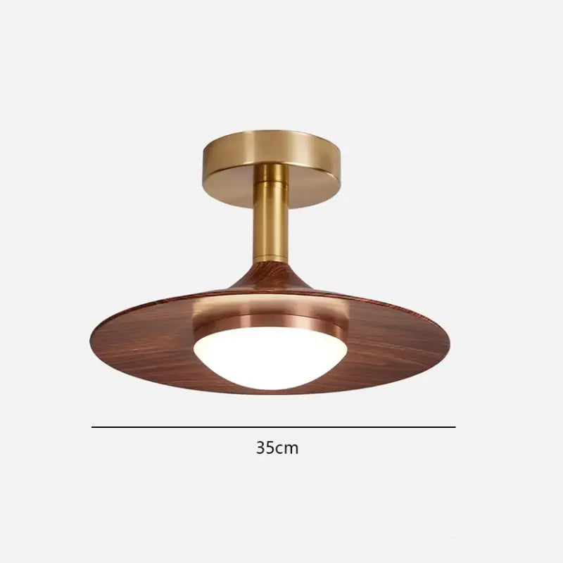 Plafonnier ambiance moderne haut de gamme marron élégant