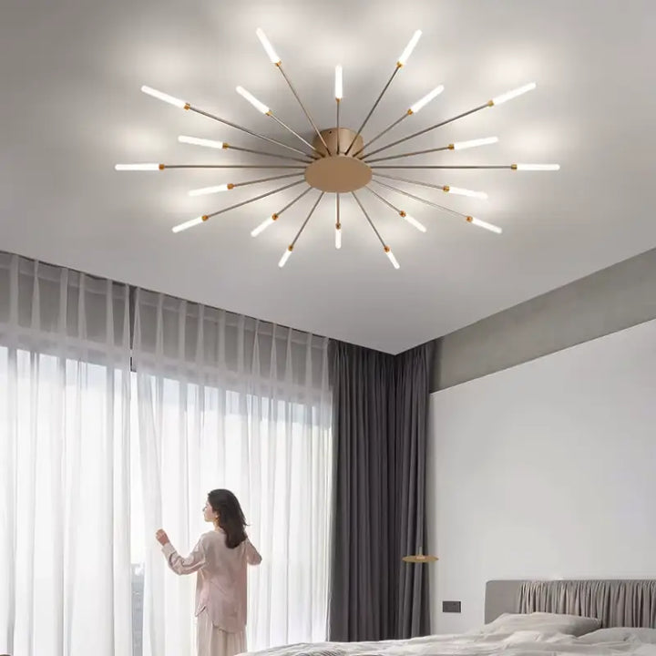 Plafonnier Design Italien Tubes Lumineux