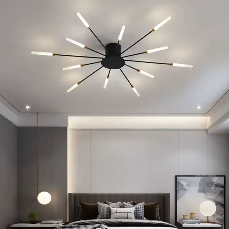 Plafonnier Design Italien Tubes Lumineux