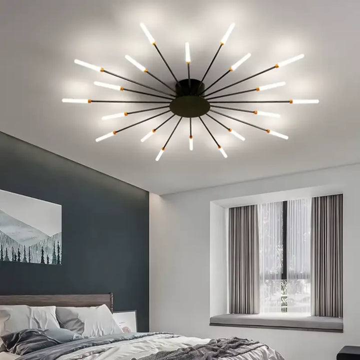 Plafonnier Design Italien Tubes Lumineux