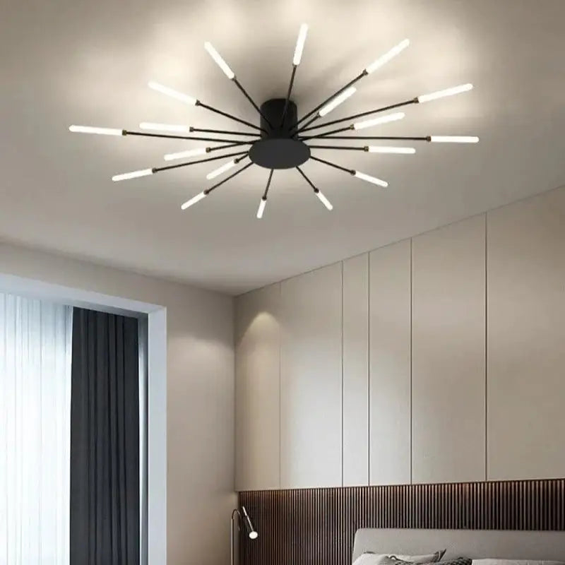 Plafonnier Design Italien Tubes Lumineux
