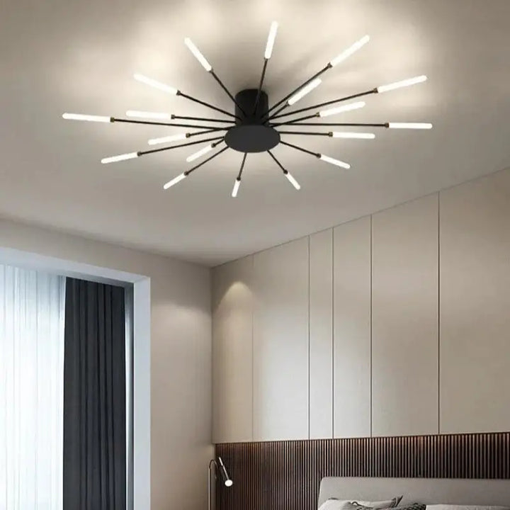 Plafonnier Design Italien Tubes Lumineux
