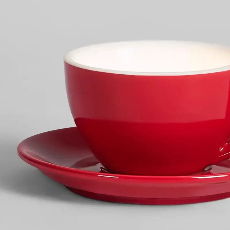 Plafonnier design moderne céramique rouge led ambiance chic