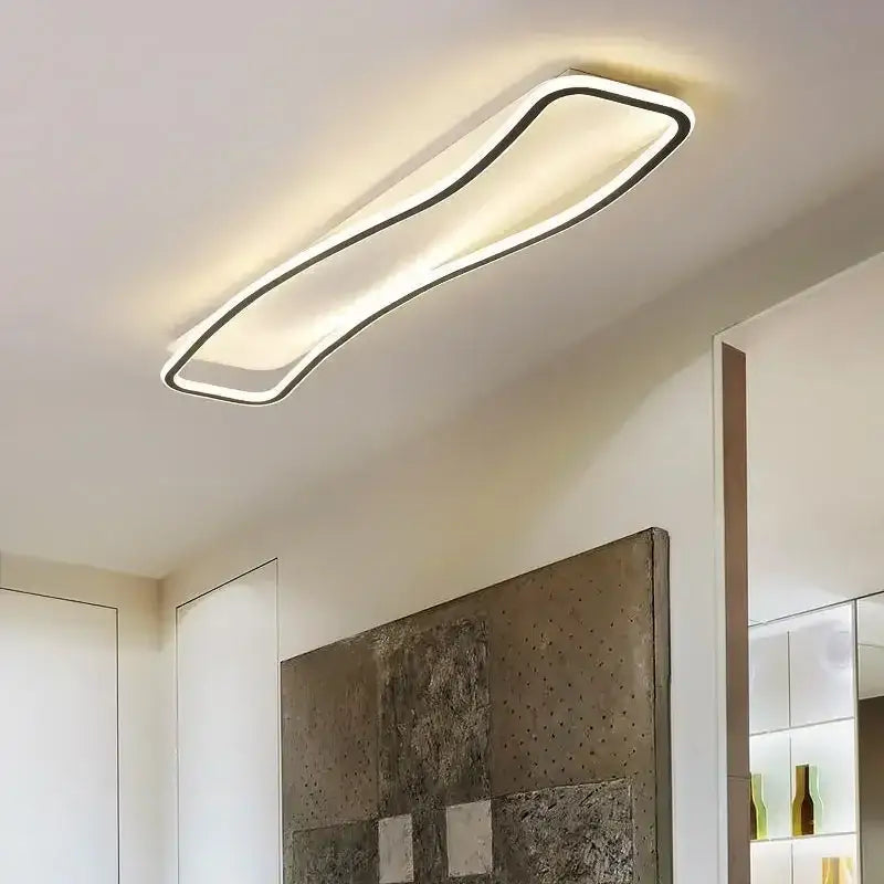 Plafonnier design moderne led ondulé élégance moderne