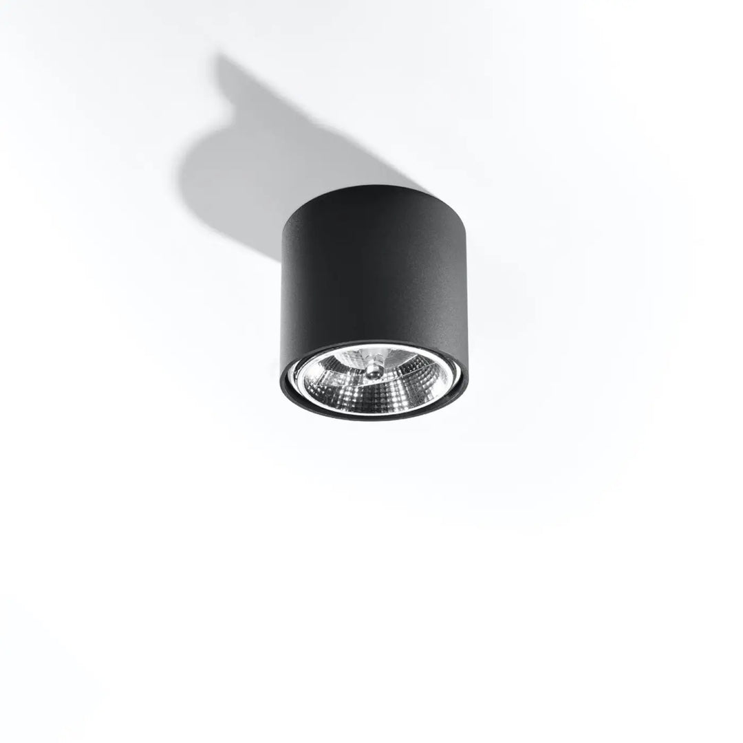 Luminaire plafonnier noir éteint