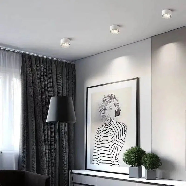 Plafonnier encastrable noir et doré pour éclairage élégant