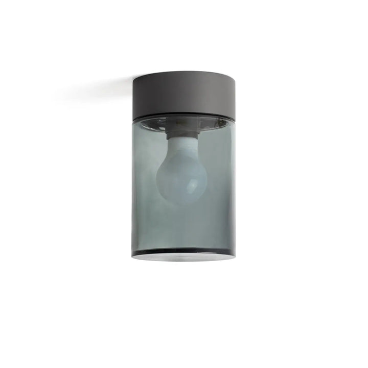 Plafonnier extérieur Kila verre fumé de Faro Barcelona