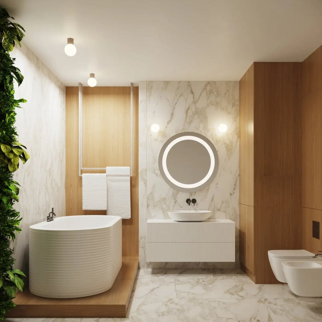 Luminaire Plafonnier taupe dans un intérieur contemporain