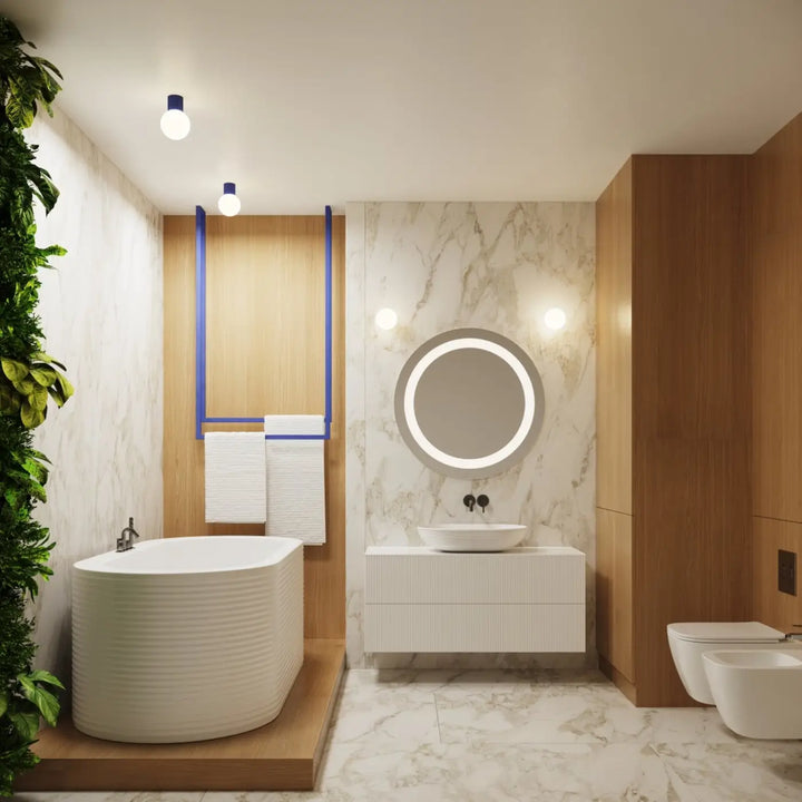 Luminaire Plafonnier outremer dans un intérieur contemporain