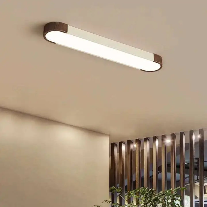 Plafonnier led bois minimaliste éclairage naturel chic style