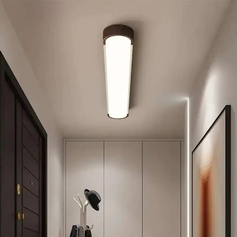 Plafonnier led bois minimaliste éclairage naturel chic style