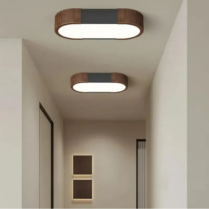 Plafonnier led bois minimaliste éclairage naturel chic style