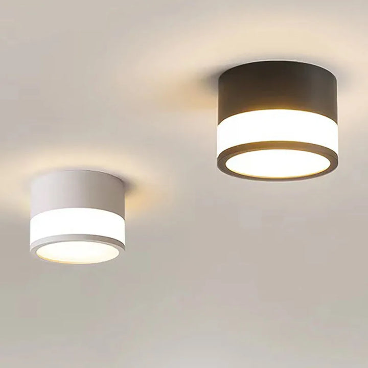 Plafonnier led cylindre design moderne style minimaliste