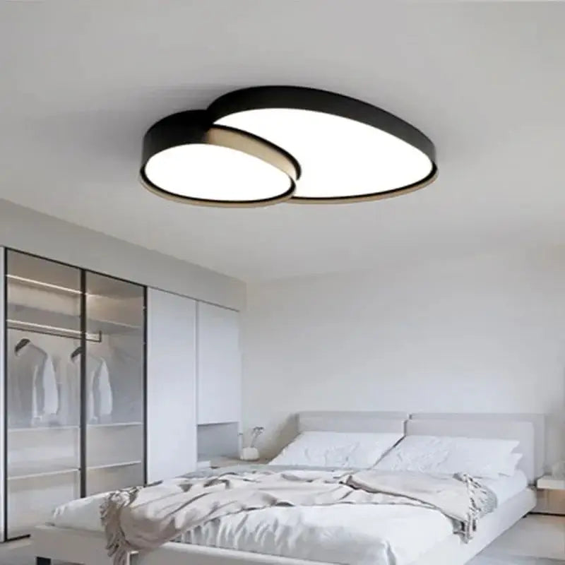 Plafonnier LED design à formes organiques modernes
