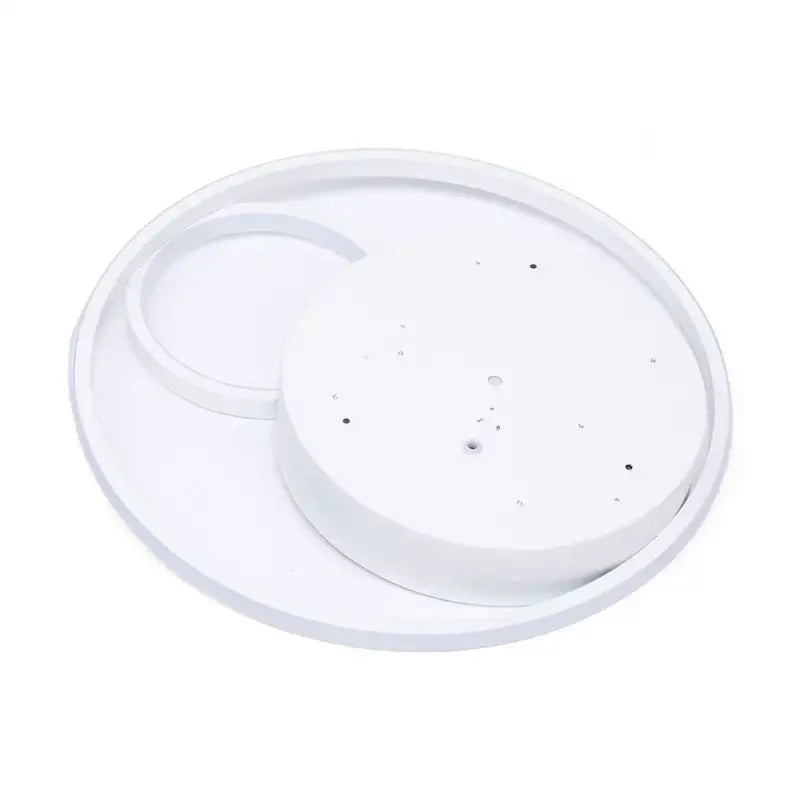 Plafonnier contemporain forme circulaire blanc raffinée