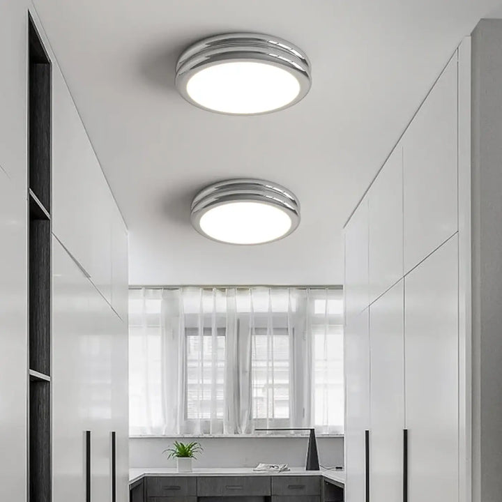 Plafonnier led design minimaliste rond lumineux chic