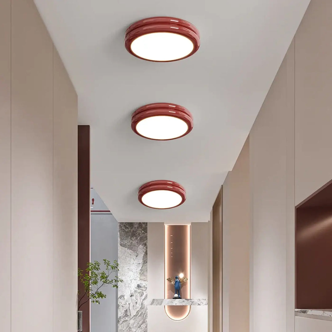 Plafonnier led design minimaliste rond lumineux chic