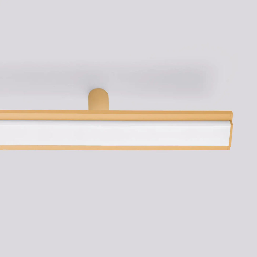 Luminaire plafonnier gold-toned minimaliste avec panneau en verre dépoli design minimaliste excellente finition collection lagom allie