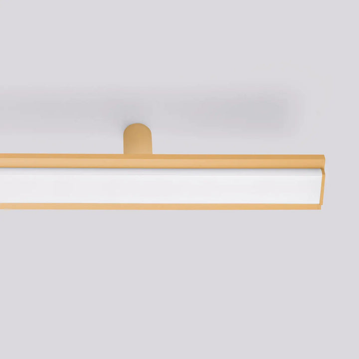 Luminaire plafonnier gold-toned minimaliste avec panneau en verre dépoli design minimaliste excellente finition collection lagom allie