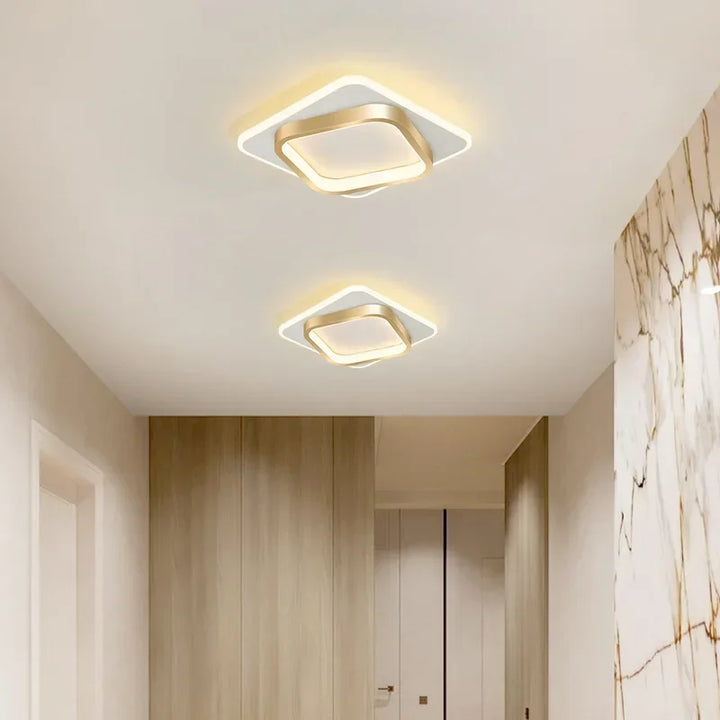 Plafonnier led moderne carré élégant style contemporain