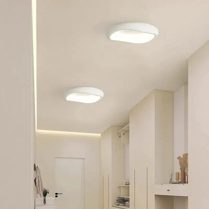 Plafonnier LED Moderne Rond Blanc Pour Couloir Ou Entrée

