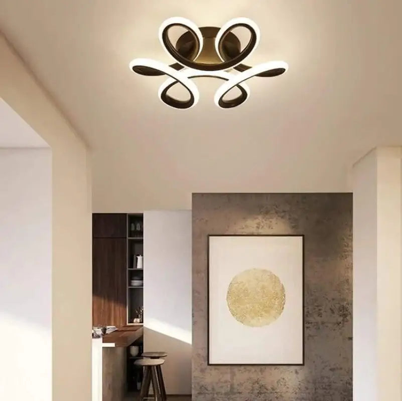 Plafonnier LED Pas Cher à Boucles Circulaires