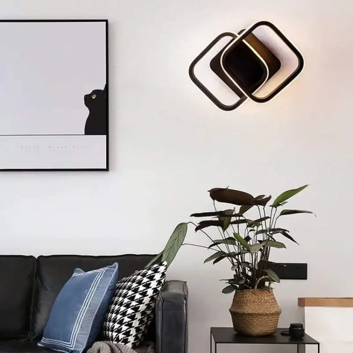 Plafonnier LED Pas Cher à Boucles Circulaires